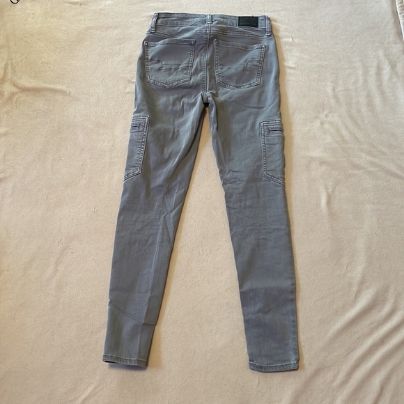 Grey American Eagle Ne(x)t Level High-Waisted Jegging with Side Pockets - Picture 5 of 6